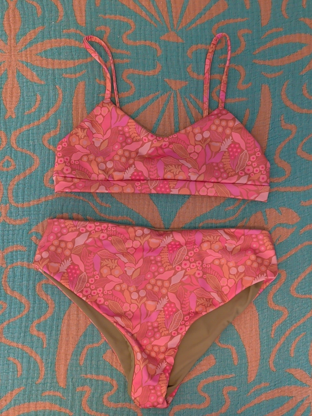 Cassandra Rull Floral Two-Piece Bikini Set